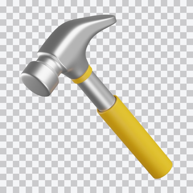 Ilustração 3D do martelo