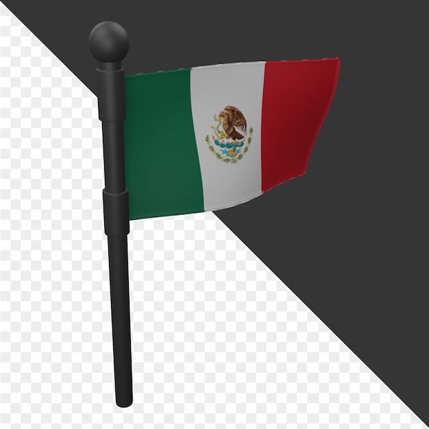 PSD ilustração 3d do méxico