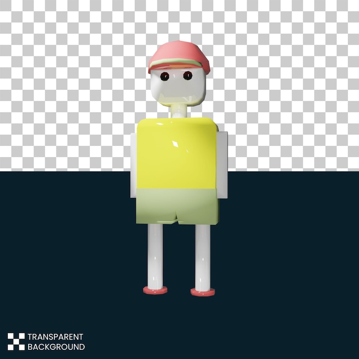 PSD ilustração 3d em psd grátis de robô