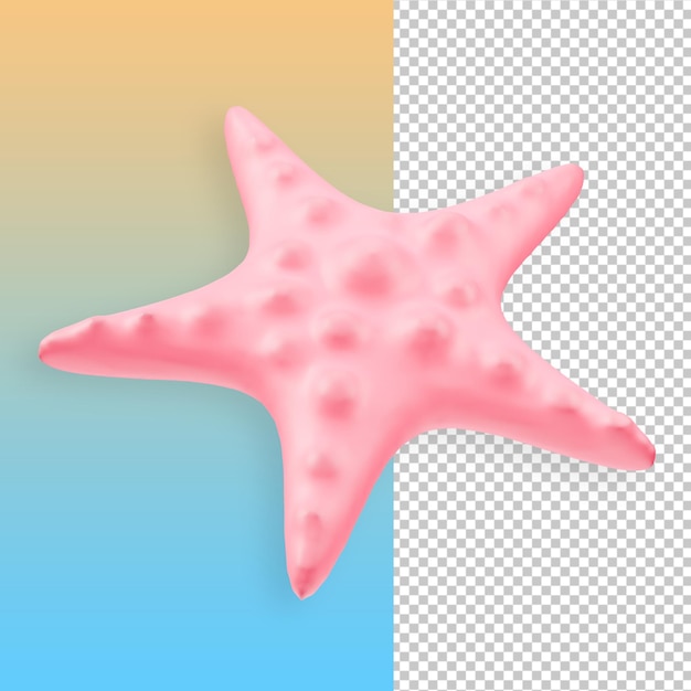 ilustração 3d estrela do mar
