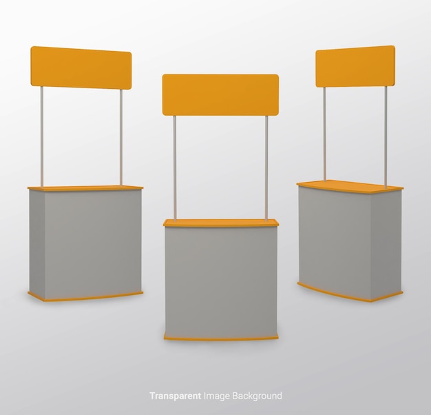 PSD ilustração 3d marca de mokeup de produto de mesa com uma renderização 3d de fundo branco isolado