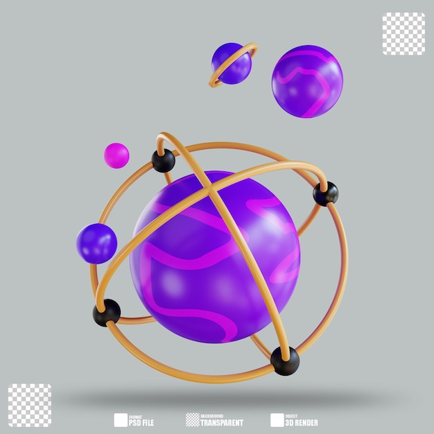 Ilustração 3D Mundo Virtual