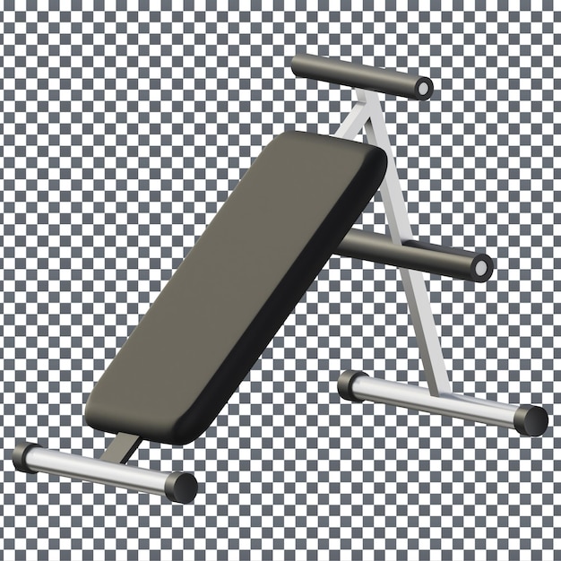 Ilustração 3d objeto sit uo bench