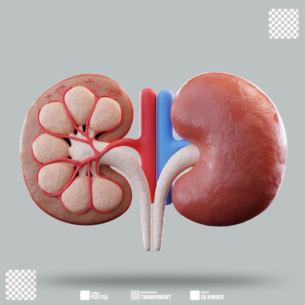 Ilustração 3D Rino