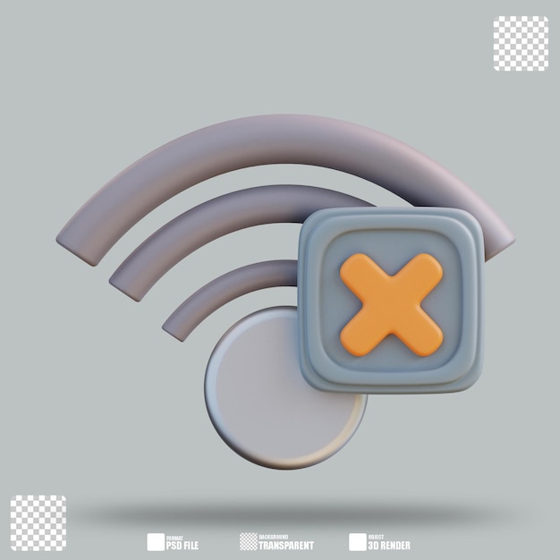 Ilustração 3D Sem ligação