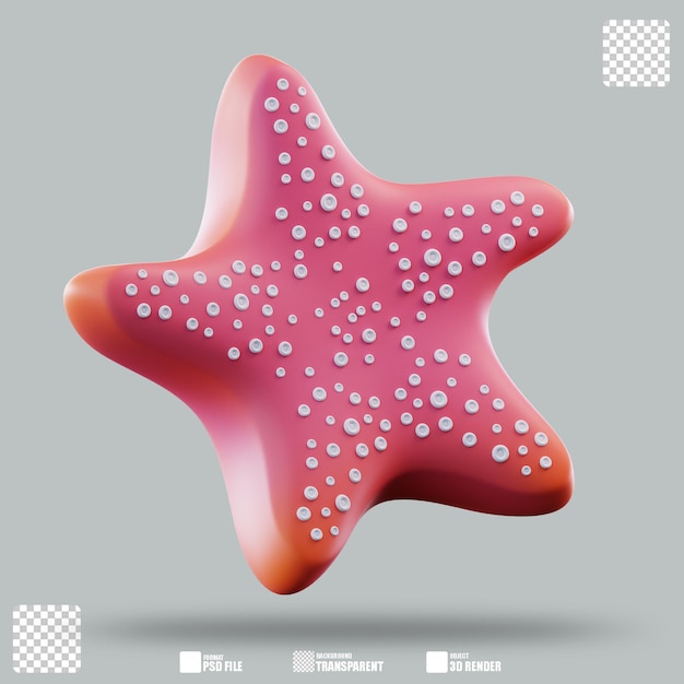 Ilustração 3D Star Fish 3