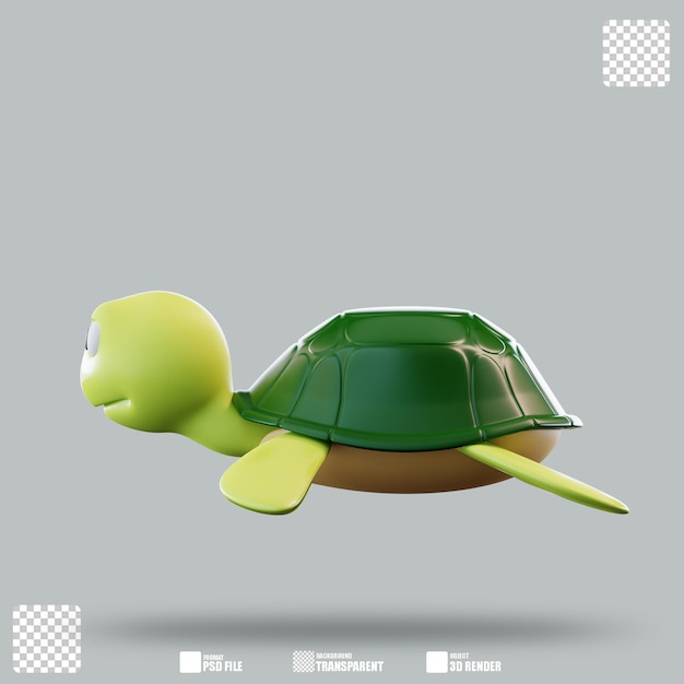 Ilustração 3D Turtle 2
