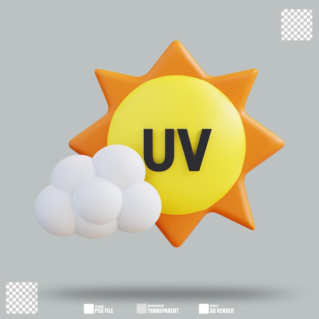 Ilustração 3D UV 2
