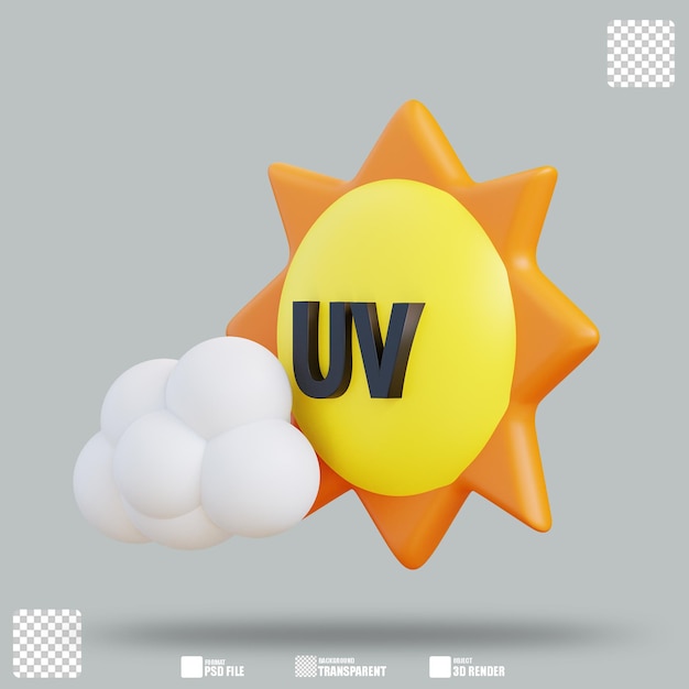 Ilustração 3D UV 2