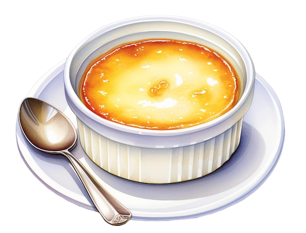 PSD ilustração creme_brulee