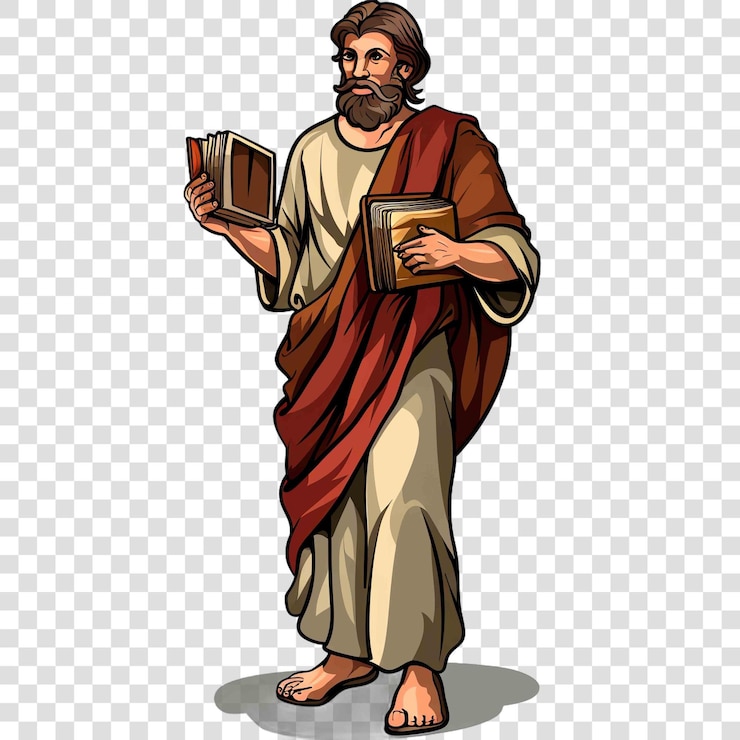 PSD ilustração cristã do censista