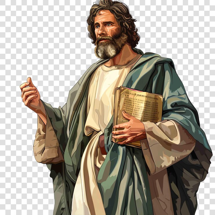 PSD ilustração cristã do censista