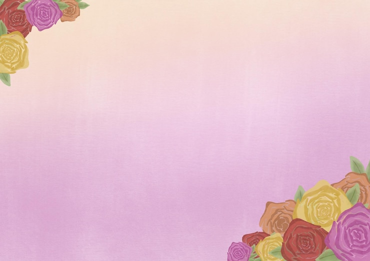 PSD ilustração de aquarela de borda rosa