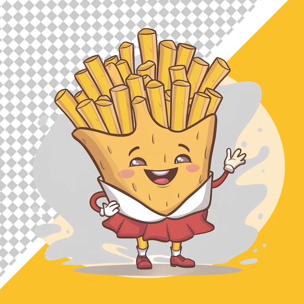Ilustração de batatas fritas PNG