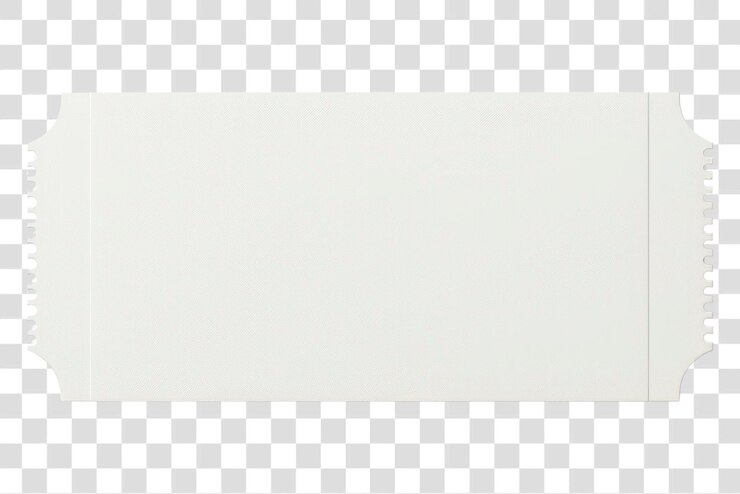PSD ilustração de bilhete de evento branco em branco