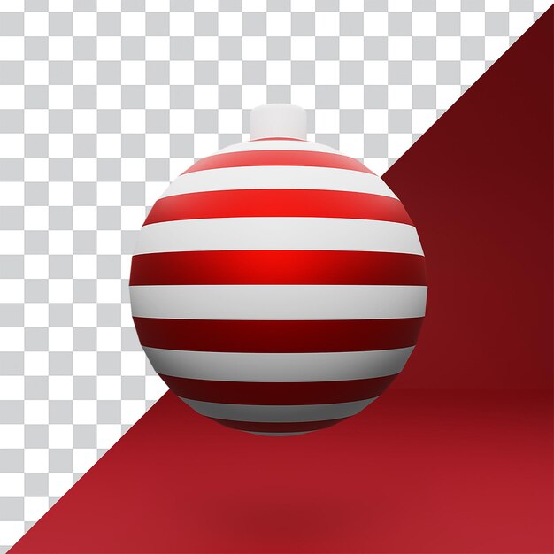 PSD ilustração de bola de natal em 3d