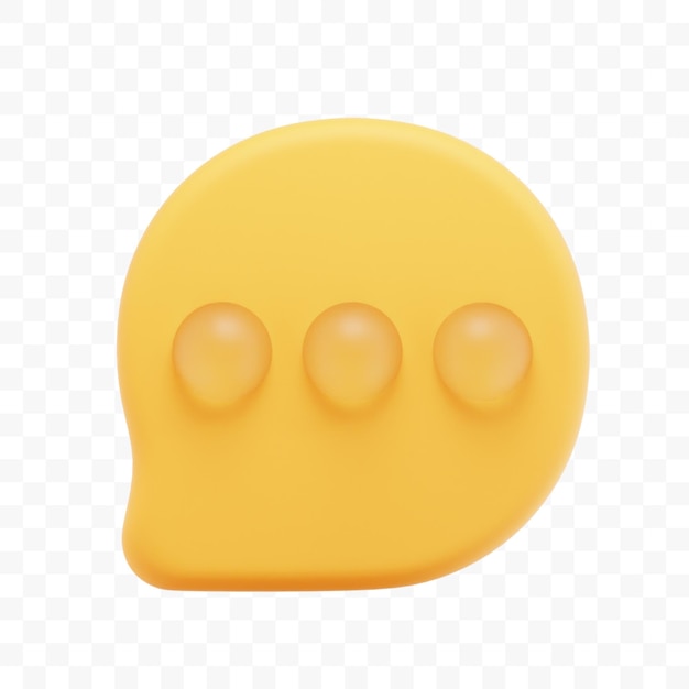 Ilustração de chat 3D