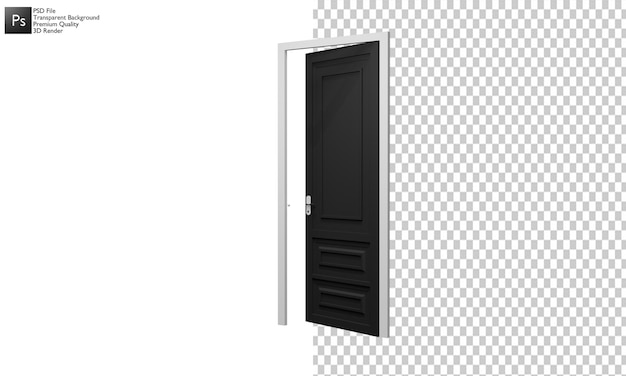 PSD ilustração de design de porta 3d