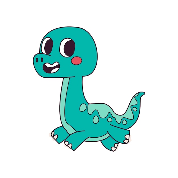 Ilustração de dinossauro bonito