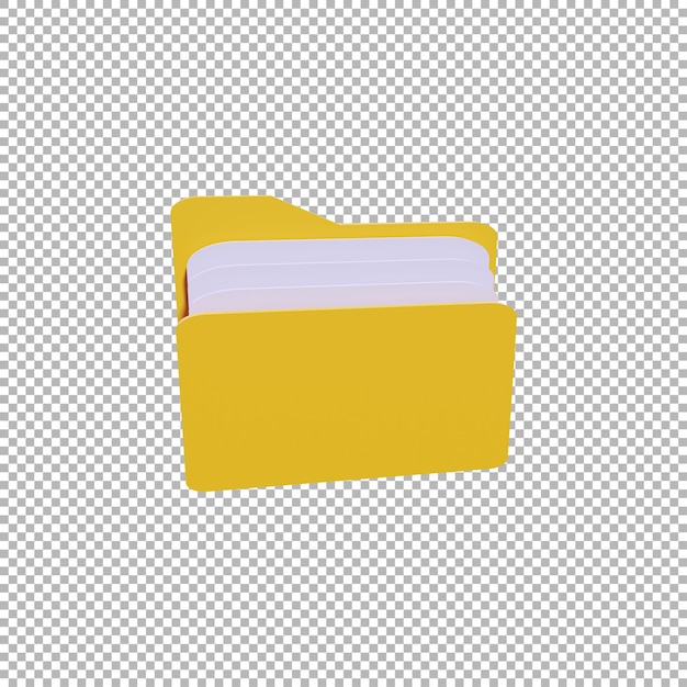 Ilustração de documento 3D