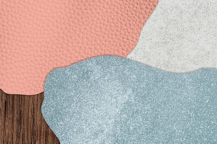 PSD ilustração de fundo com padrão de colagem rosa e azul