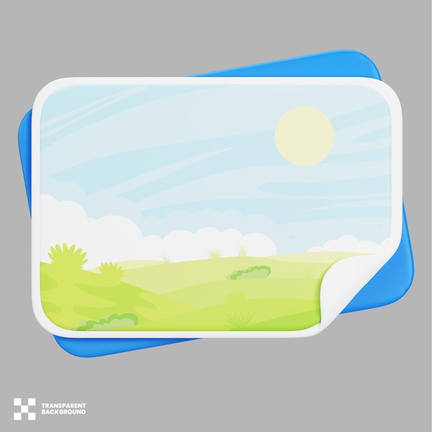 Ilustração de galeria 3D
