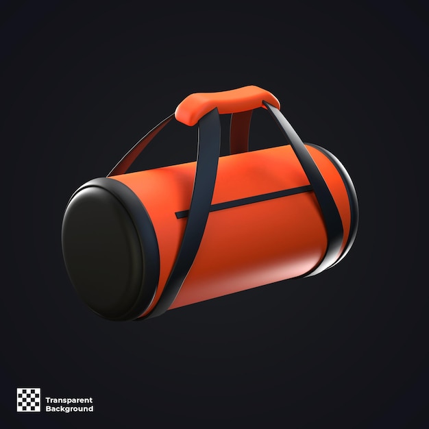 ilustração de ícone 3D de bolsa esportiva