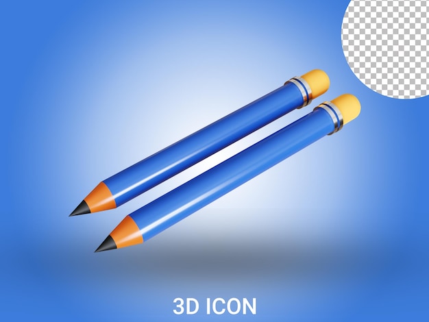 PSD ilustração de ícone 3d de educação renderizada em 3d