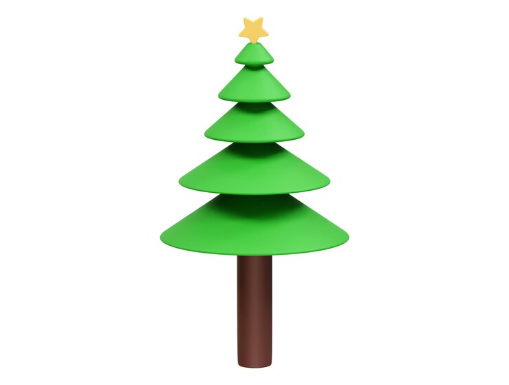 PSD ilustração de ícone de árvore 3d renderização 3d