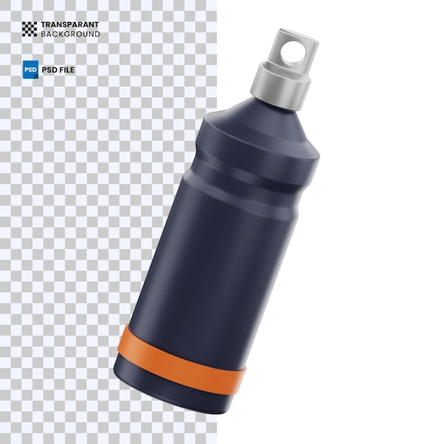 Ilustração de ícone de equipamento de fitness tumbler sport 3d