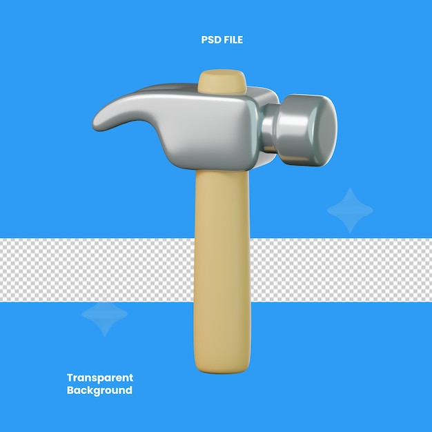 Ilustração de ícone de ferramenta de trabalho 3D