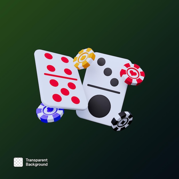 Ilustração de ícone de jogo de casino 3D PNG Template