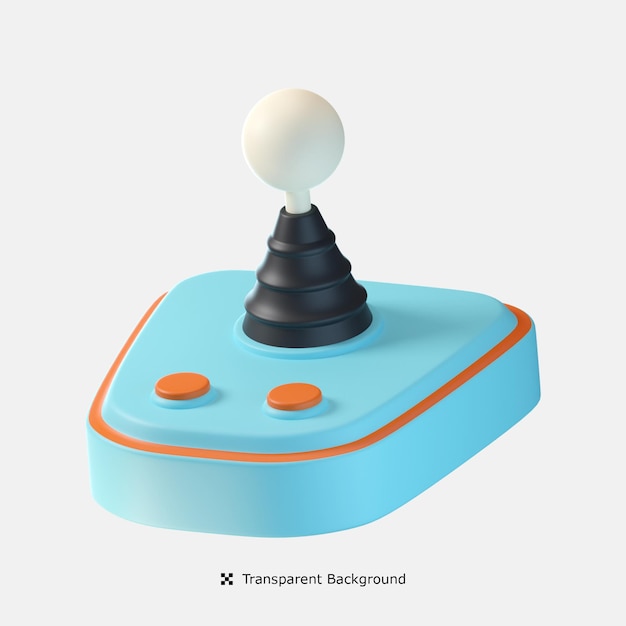 Ilustração de ícone de joystick 3d