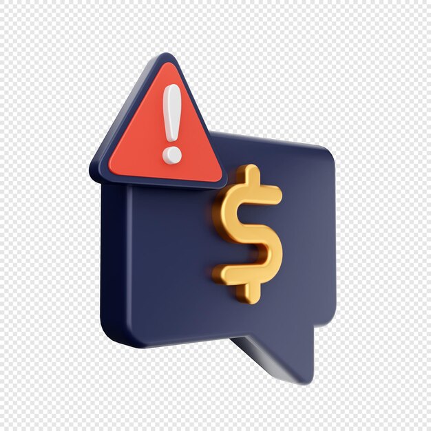 PSD ilustração de ícone de pagamento 3d