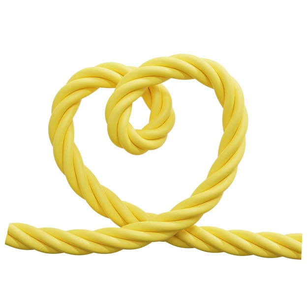 Ilustração de ícone de renderização 3d de corda