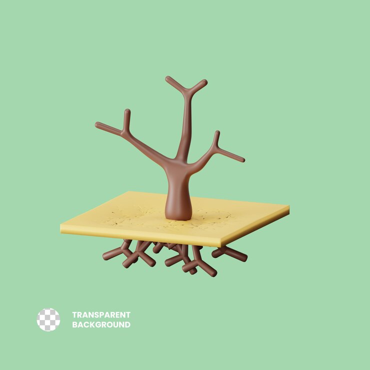 PSD ilustração de ícones 3d de seca em psd