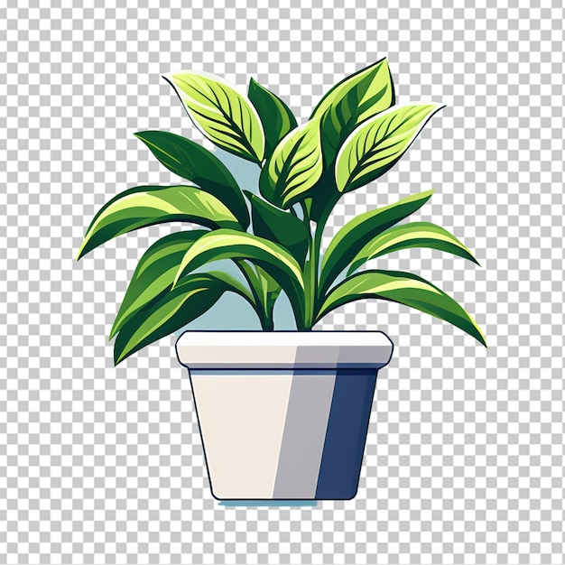 PSD ilustração de ícones vetoriais 3d realistas de plantas em vaso para o interior
