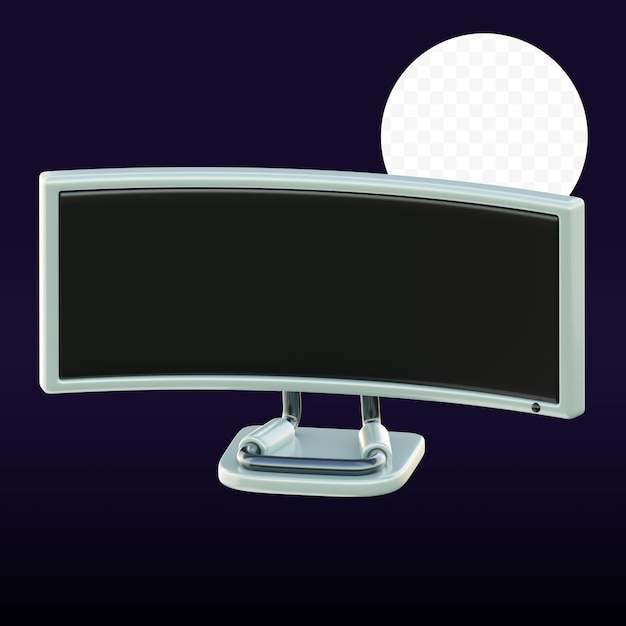 PSD ilustração de imagem de monitor de jogos 3d