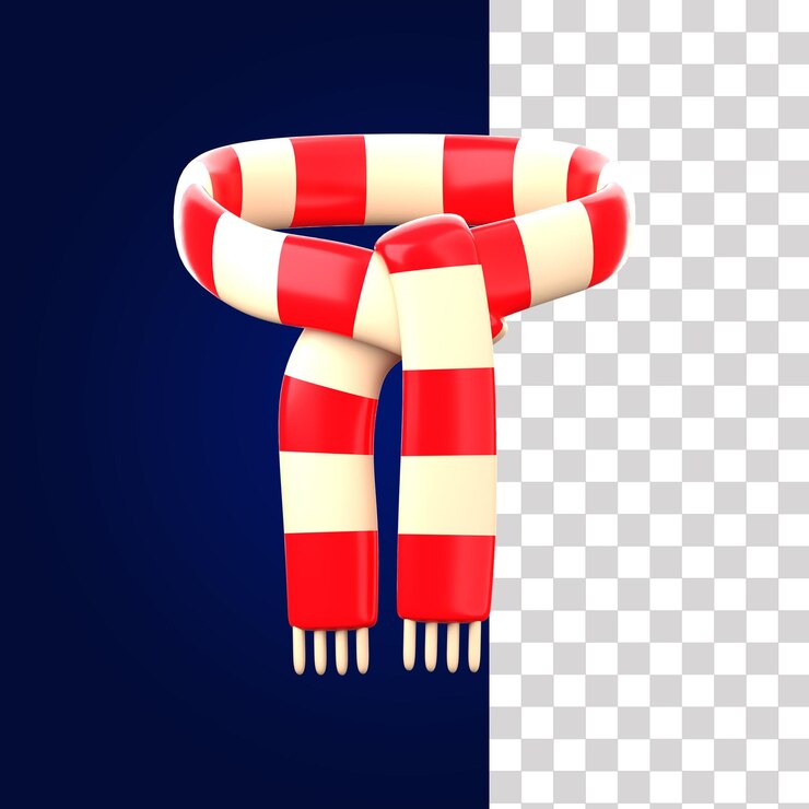 Ilustração de lenço 3D