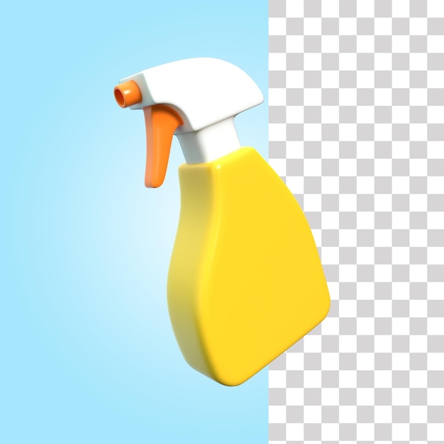 Ilustração de limpador de garrafas em spray 3d