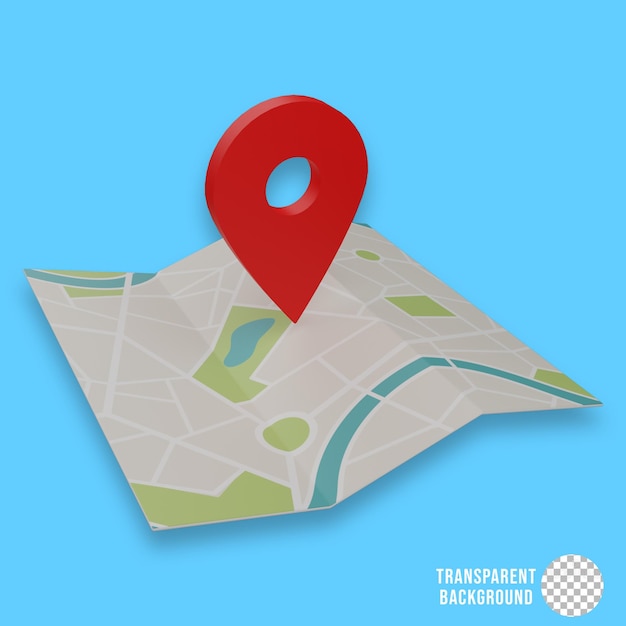ilustração de mapas 3D