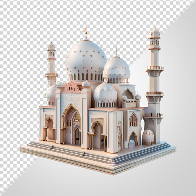 Ilustração de mesquita 3d png