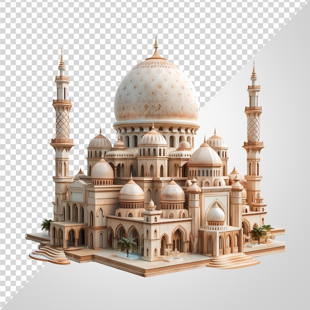 Ilustração de mesquita 3d png