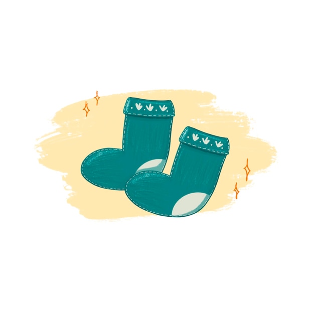 Ilustração de outono bonita Desenho à mão Textura Desenho decorativo
