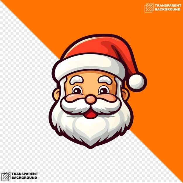 PSD ilustração de papai noel sobre o natal