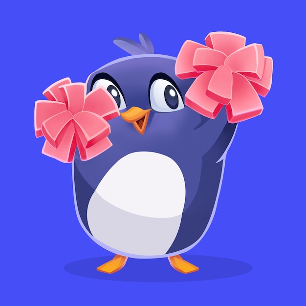 Ilustração de pinguim fofa