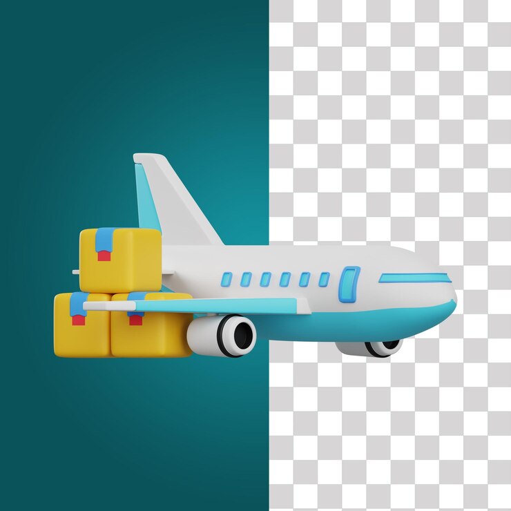 PSD ilustração de planos de carga 3d