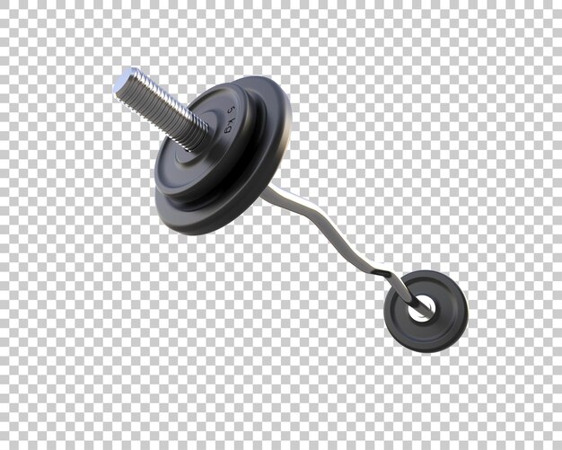 Ilustração de renderização 3D de barra isolada no fundo
