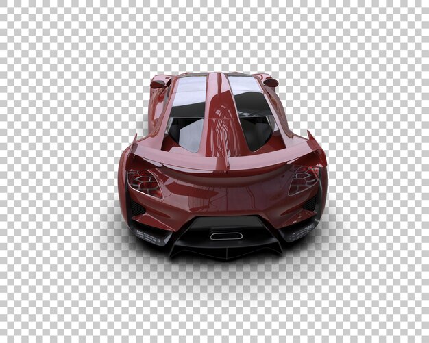 Ilustração de renderização 3D de carro esportivo realista isolado no fundo