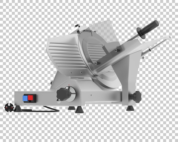 Ilustração de renderização 3d de cortador de carne isolado em fundo transparente